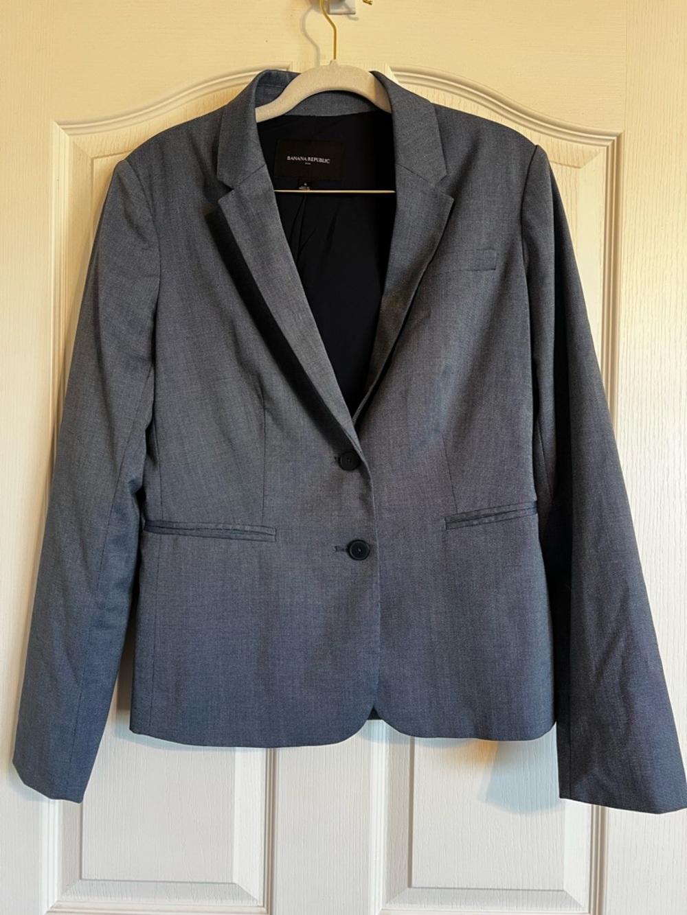 Women's Blue  Tailored Banana Republic Blazer Jacket